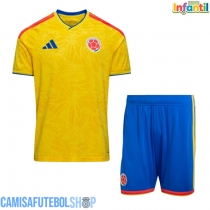 Camisa de time de futebol Colômbia Replicas 1º Equipamento Infantil Mundo 2026 Manga Curta (+ Calças curtas)